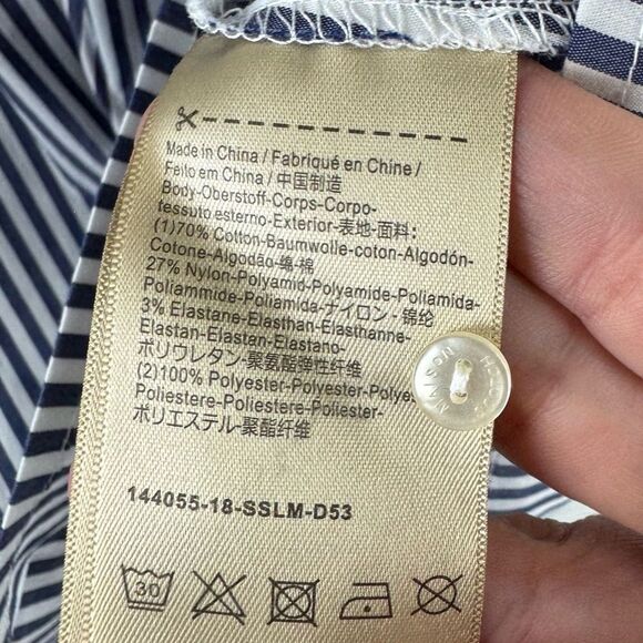 Scotch & Soda Maison Scotch Striped Lace Relaxed Top - Picture 9 of 9